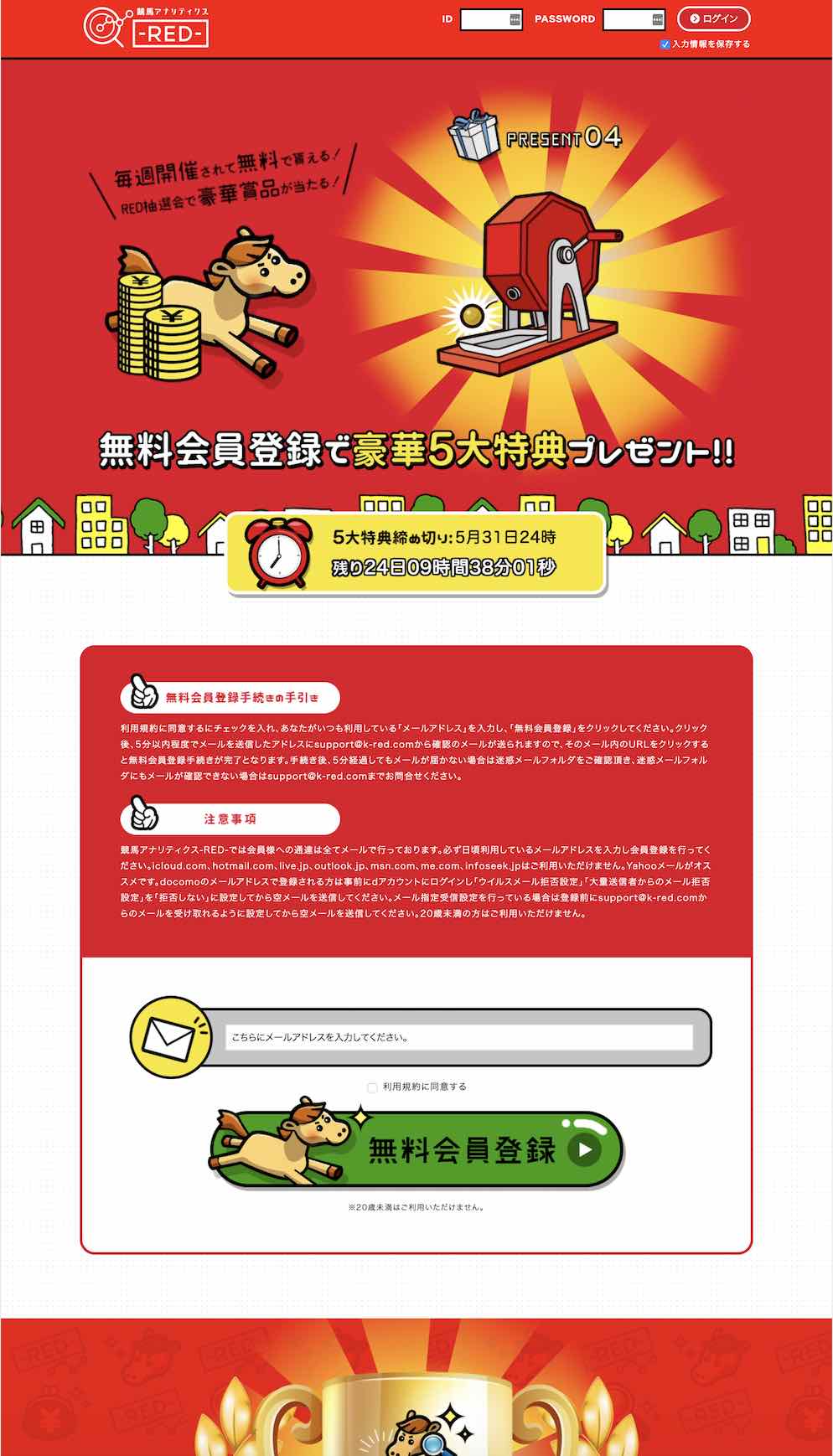 競馬予想サイトの競馬アナリティクス REDについて検証